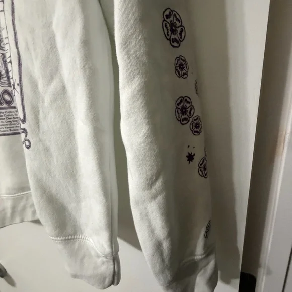 White and Purple Speak Now Taylor’s Version Tracklist Crewneck Sweatshirt Size L - Picture 5 of 8